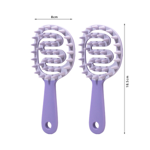 Champú <span class=keywords><strong>de</strong></span> Plástico con Diseño Ventilado <span class=keywords><strong>de</strong></span> Mango Largo y Estilo Sencillo para Masaje del <span class=keywords><strong>Cuero</strong></span> <span class=keywords><strong>Cabelludo</strong></span> Femenino, Limpieza Doméstica <span class=keywords><strong>de</strong></span> Doble Uso en Seco y Húmedo - Product Image 2