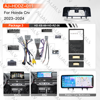 Dernier autoradio QLED 12,3 pouces avec écran, GPS, Carplay, DSP, lecteur CD, caméra de recul pour tableau de bord Honda CRV 2023-2024
