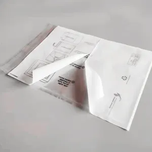 Clear Plastic Self Adhesive Shipping Label Courier Packing List Envelope With Pocket