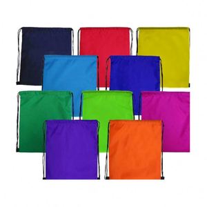 Wholesale Polyester <b>Backpacks</b> Draw String Bag Custom Logo Waterproof Nylon Drawstring Bags With Sports Drawstring Bag - Product Image 6
