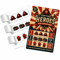 Boletos de cartón personalizados con impresión a doble cara, estilo americano, 3 ventanas, datos variables, desprendibles instantáneos