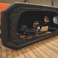 Tienda de campaña inflable para todas las estaciones, columna de aire de poste de Tpu de Pvc, tienda de campaña de tela Oxford, tienda de aire de apertura rápida para un dormitorio