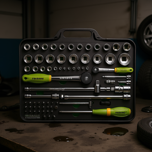 Fasano <b>Socket</b> Wrench Set 21 Piece Metric Chrome Vanadium Steel Automotive Repair Tools - Product Image 3