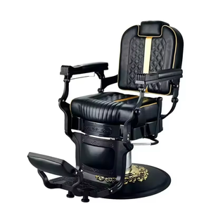 Sillón de Barbería Antiguo, <span class=keywords><strong>Silla</strong></span> de Peluquería de Estilo Retro de Lujo, Ajustable, <span class=keywords><strong>Reclinable</strong></span> y Giratoria <span class=keywords><strong>para</strong></span> Hombres - Product Image 5