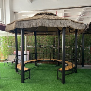 <span class=keywords><strong>Pergola</strong></span> hexagonale d'extérieur en <span class=keywords><strong>fer</strong></span> <span class=keywords><strong>forgé</strong></span> pour jardin, cour et villa, auvent pare-soleil, pavillon de loisirs à six colonnes - Product Image 3