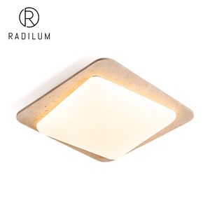Lámpara de Techo Cuadrada Moderna de Travertino Estilo Wabi Sabi, LED de Ahorro de Energía, Certificación CE, Decoración de Interiores para el Hogar, Lámpara de Techo Cuadrada <span class=keywords><strong>Auric</strong></span> - Product Image 1