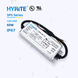 Hyrite UL IP67 กันน้ำสำหรับอุตสาหกรรม กำลังไฟ 12V 24V 60W 90W SMPS LED สวิตชิ่งเพาเวอร์ซัพพลาย AC DC ไดรเวอร์ ป้องกันการโอเวอร์โหลด - Product Image 2