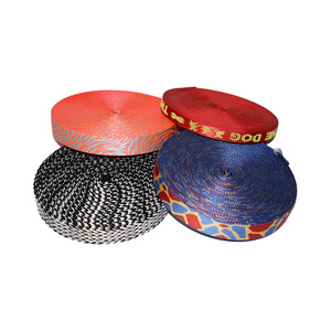 Guinzaglio, Collare e Pettorina per Cani Personalizzati in Poliestere Resistente con Tessuto Jacquard a Righe per Uso Tattico all'Aperto - Product Image 3