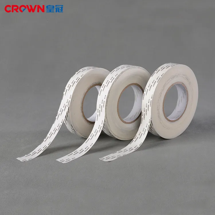 High strength removable clear adhesive double face tape, double sided adhesive tissue tape jumbo roll