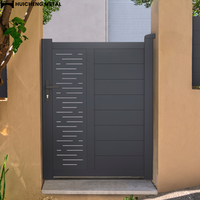 Portails de jardin en aluminium - Design moderne et luxueux, revêtement poudré, hauteur personnalisable, portail piétonnier découpé au laser, clôture de jardin pour l'intimité