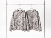 Sudadera con Capucha y Forro Polar de 340G con Estampado de Camuflaje RealTree para Hombre, Estilo Oversize, Ropa Urbana, Bordado Personalizado, Impresión 3D Puff, Serigrafía, OEM, ODM
