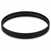 Bandeau de sport de 2 cm avec bande intérieure en silicone pour la course à pied et le yoga, noir