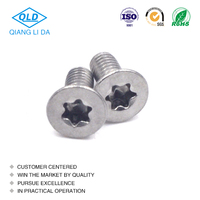 Vente en gros SS316 ISO14581 GB2673 M2 M2.5 M3 M4 M5 M6 M8 M10 M12 vis à tête fraisée Torx à six lobes en acier inoxydable