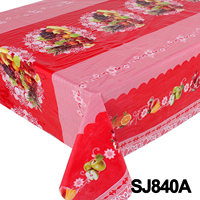 Nappe de table rectangulaire en PVC à motif de fruits, couleurs vibrantes, anti-taches, facile à nettoyer, nappe en plastique pour la famille au quotidien