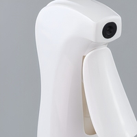 Flacon pulvérisateur à gâchette à brume fine blanche, pulvérisation continue, capacité personnalisable, logo, taille du col pour cosmétiques et nettoyage