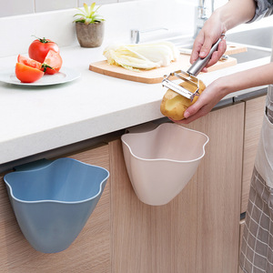 HeDou Kitchen Hanging Trash Can Nordic Pink 95g Indoor Cabinet Door Mount Waste Bin - Product Image 2