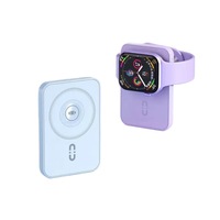 Venta caliente Mini cargador portátil al aire libre PD20W Banco de energía inalámbrico magnético de carga rápida para teléfonos celulares, relojes y auriculares
