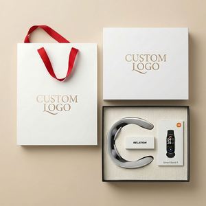 Wholesale Custom Logo Aluminum Alloy Neck <b>Massager</b> Smart Band Gift Set Portable Fitness Tracker Business Event Promotional Gifts - Product Image 1