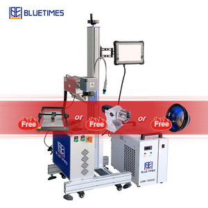 Bluetimes <span class=keywords><strong>3w</strong></span> 5w 10w uçan UV lazer markalama makinesi için cam plastik deri kauçuk ahşap lazer işaretleyici - Product Image 1