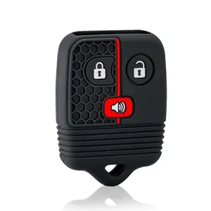 Coque de protection en silicone pour clé té<span class=keywords><strong>l</strong></span>écommande Ford Explorer, <span class=keywords><strong>Lincoln</strong></span> Mark, Mercury, Mazda B-Series - Product Image 1