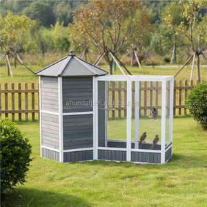 SDB011 Gabbia Voliera di Lusso Moderna e Grande in Legno da Terra Prodotti per Animali Domestici per Pappagalli Piccioni Casa per Animali - Product Image 4