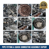 Équipement d'assemblage semi-automatique personnalisé pour raccords de compression en PEHD, certifié CE, avec moteur PLC, vente directe usine, connecteur de tuyau en PP