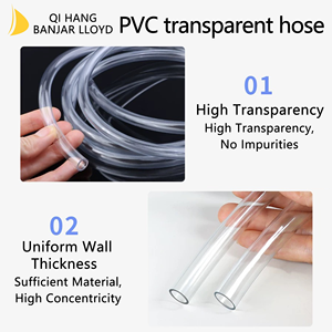 Tubería de Vinilo de Grado Alimenticio de Alta Presión, Tubo de PVC Transparente para Agua y Aceite, Manguera Industrial Reforzada, Flexible y Delgada de Plástico de Pulso Único - Product Image 5