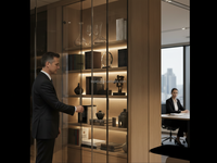 Solution d'éclairage pour étagères d'hôtel, bibliothèques, armoires à vin – Lampe LED minimaliste à montage arrière, éclairage d'ambiance YB1036-43