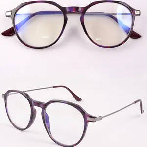 Mode Polygonale übergroße Rahmen Anti Blaulicht Blocking Ray Blocker Reflexions linse Optische Brille