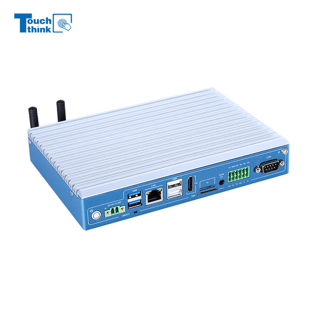 Fanless Iot Industrial Computer RK3568 Ubuntu Linux Small Mini Pc With Lan Rs232 Rs485 H-Dmi Gpio Lvds Tpm Sim Slot
