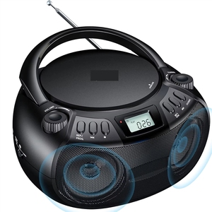 Lecteur <span class=keywords><strong>CD</strong></span> stéréo portable Boombox avec <span class=keywords><strong>radio</strong></span> AM FM <span class=keywords><strong>et</strong></span> prise USB <span class=keywords><strong>pour</strong></span> plusieurs formats - Product Image 1
