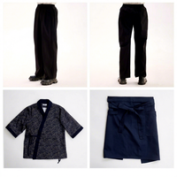 Uniforme de chef de restaurant japonais 100% coton pour la restauration japonaise haut de gamme, Izakaya et Yakiniku, vêtements de travail unisexes pour serveurs