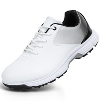Sepatu Golf Pria dengan Logo Kustom, Lapisan Jaring, dan Sol Karet, Model Terbaru untuk Pegolf Musim Gugur