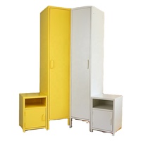 Bas prix meilleure qualité paquet de gymnastique chevet école casier haut mince stockage avec portes armoire en acier armoires de rangement mentaux