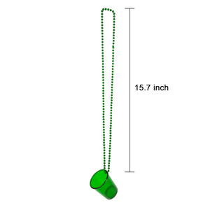 Collar de 12 vasos de chupito de plástico con cuentas, accesorios para despedida de soltero/a, para hombres y mujeres - Product Image 5
