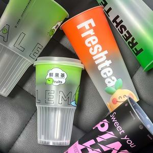 Vaso Desechable de Plástico Transparente con Logotipo Personalizado para Café, Jugo y Té con Leche - Vaso para Bebidas Frías de 20 oz con Tapa - Product Image 3