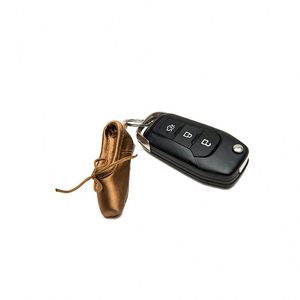 Handmade Mini Satin Ballet Shoes <b>Key</b> Chain Ballet Shoes <b>Key</b> <b>Rings</b> Bag Pendant Accessories Car Backpack - Product Image 4