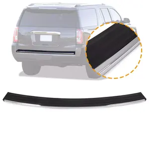 Almohadilla de paso para parachoques trasero con moldura cromada para Chevy GMC Suburban Tahoe 2015-20 - Product Image 1