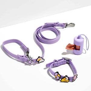 <span class=keywords><strong>Collar</strong></span> de perro de PVC para gato mascota de silicona resistente al agua con hebilla de Metal ajustable personalizada con abalorio de Clip de estilo múltiple - Product Image 5