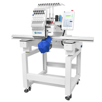 Machine à broder informatisée DISEN grand format à tête unique pour casquettes, t-shirts, surfaces planes, broderie 3D, paillettes, cordon, perles, chenille, broderie lourde