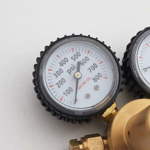 Regulador de nitrogênio de bronze 800 psi, regulador de pressão de saída cga580 com medidores duplos - Product Image 5