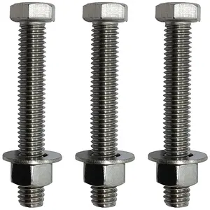 High Quality Oem Hex Bolts And Nuts Manufacturers M6 M8 M20 Stainless Steel 304 Hex Bolts