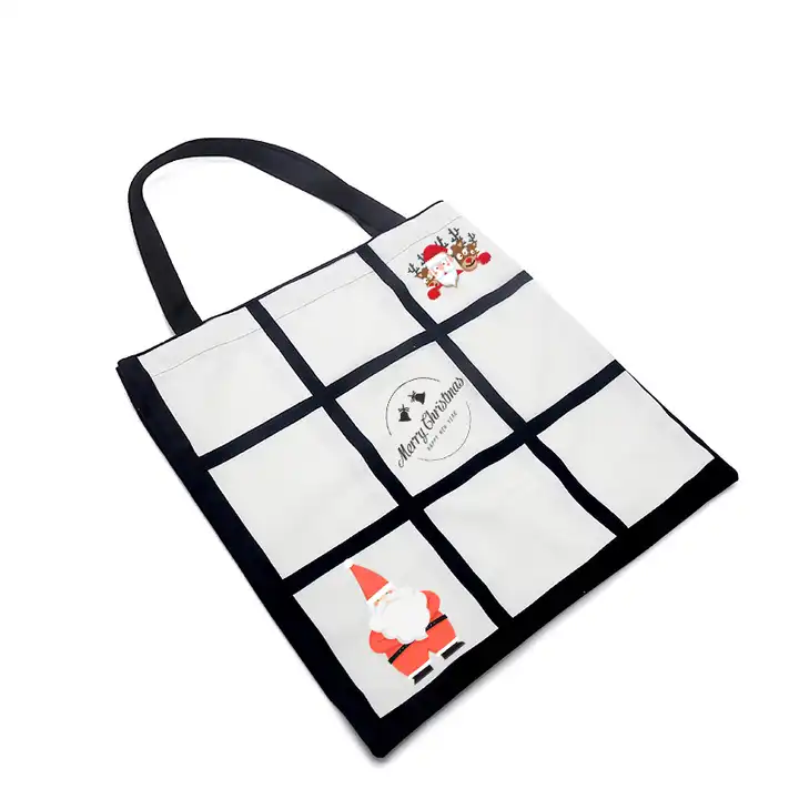 Hot Sale Sublimation Blank Shopping Bag Velvet Personalized Tote Bags 9  Grids Storage Handbag For Women Can Sublimate - Buy Sublimation Shopping