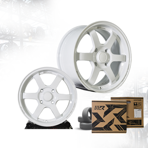 Rueda de Aleación de Aluminio para Auto 3R de 15 Pulgadas, Blanca, TE37 Saga S-Plus 4H100 ET40, Multirradio, Superligera, Exportación a Malasia 03235-V3 - Product Image 5