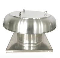 Ventilateur de toit en aluminium à flux axial, type de toit de ventilateur d'échappement d'incendie.