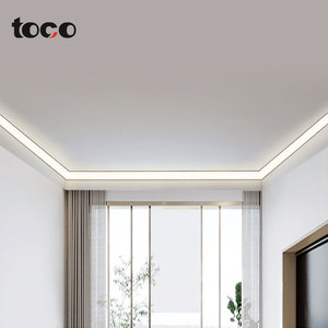 Nhôm <span class=keywords><strong>Led</strong></span> hồ sơ ánh sáng Anodized bề mặt với sáng Top góc dòng đèn cho miễn phí Rãnh cài đặt trong trần phòng khách - Product Image 6