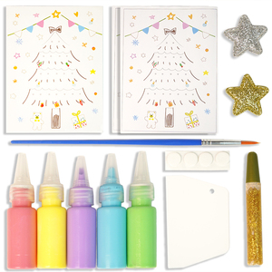 Set di Giocattoli Creativi Fai-da-Te per Arte a Raschiatura - <span class=keywords><strong>Albero</strong></span> di Natale per Bambini, Materiale Cartaceo Unisex - Product Image 3