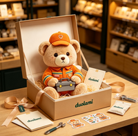 Jouets en peluche personnalisés, ours en peluche doux, poupée de dessin animé pour enfants, cadeaux, événements promotionnels, jouets en peluche personnalisés