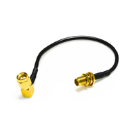 Câble coaxial RG58 de qualité industrielle, 50 ohms, conducteur en cuivre étamé, SMA mâle vers SMA mâle, assemblage de câble coaxial RF RG174