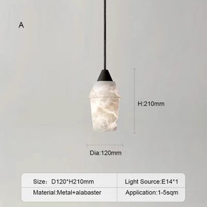 Luxus Salon Natur Alabaster Stein Lüster Lumina rias Kronleuchter Leuchten Lineare horizontale Pendel leuchte für Halle - Product Image 6